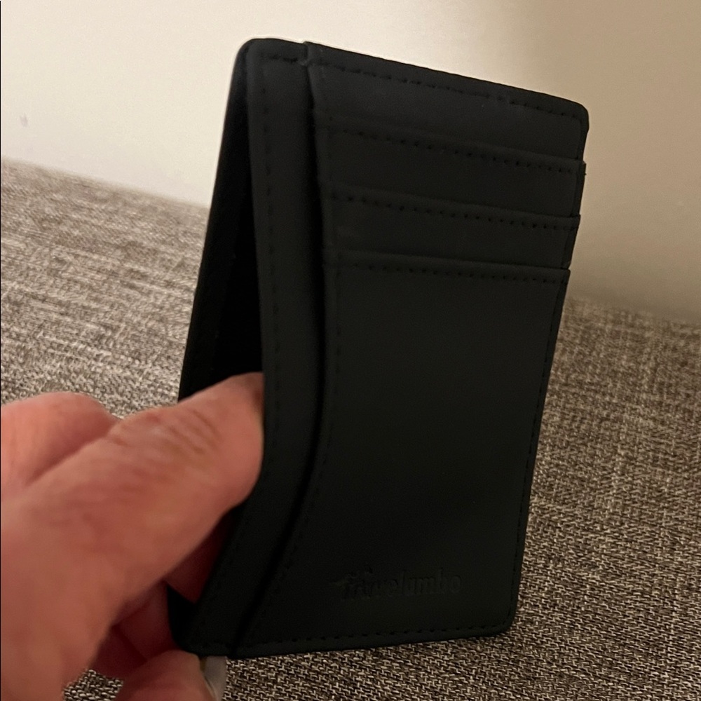 NWOT- Black Leather Card Holder